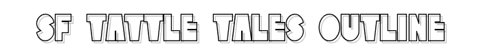 SF Tattle Tales Outline font